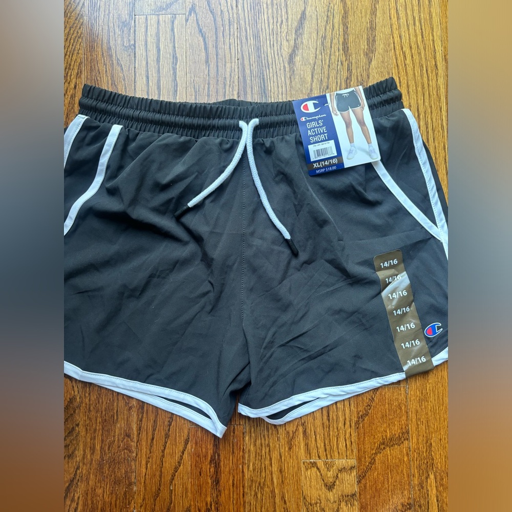 Black running shorts